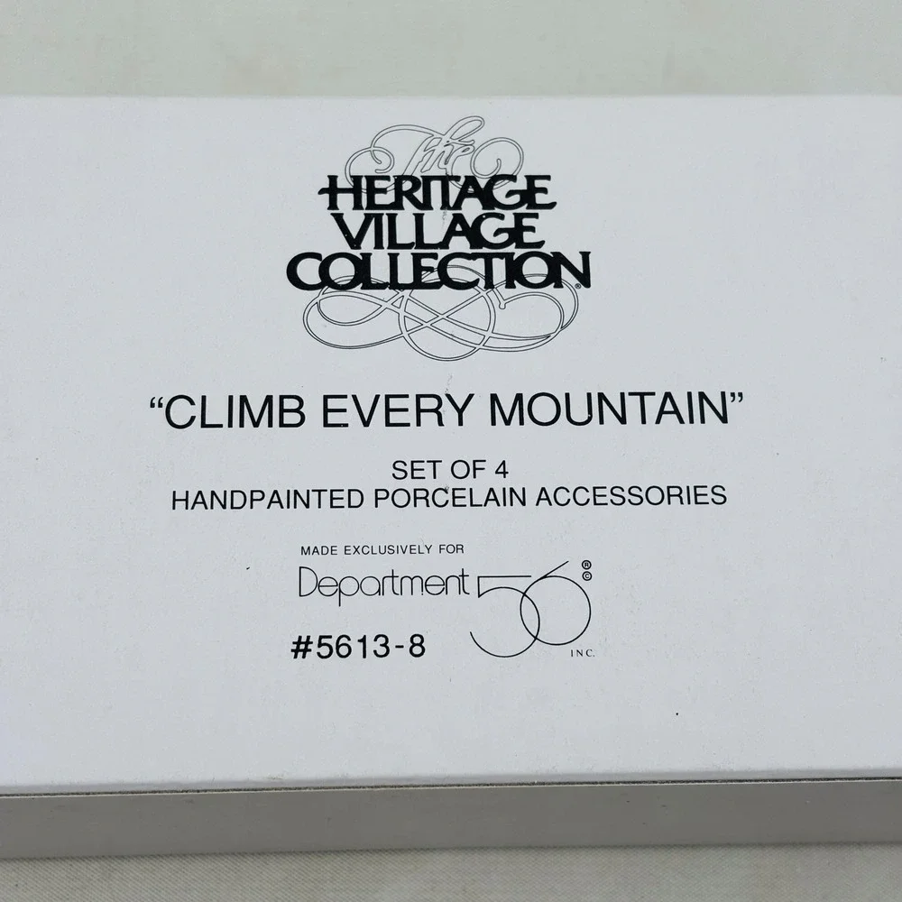 Department 56 Climb Every Mountain Set‎ of 4 Figurines Alpine Village 5613-8